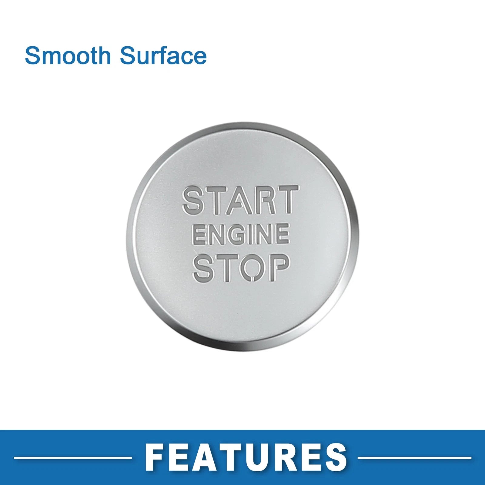 Engine Start Stop Switch Button for Audi Q5 (2013–2016) 8K0905217A Silver Tone