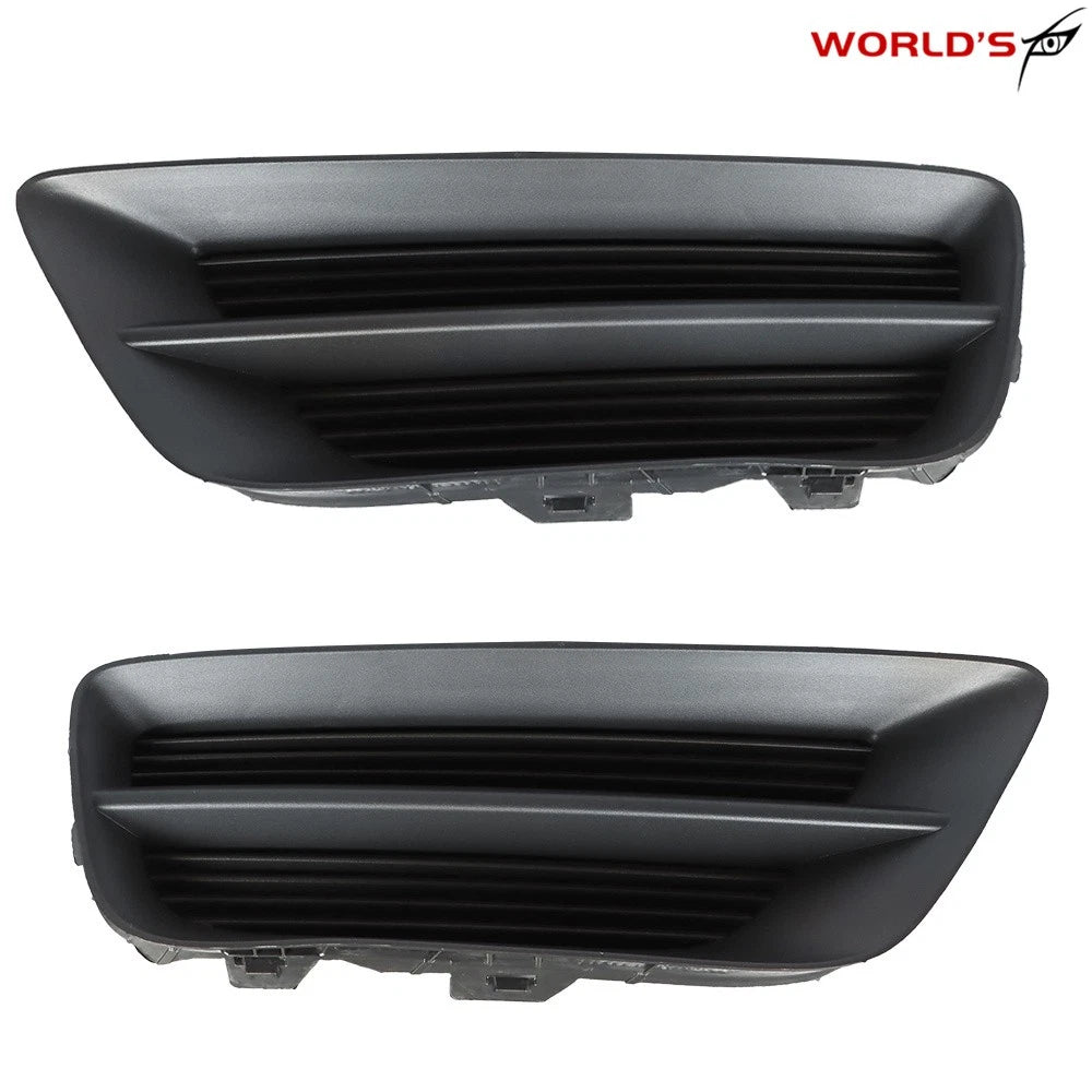 Set of 2 Black Fog Light Covers for Honda Accord Sedan (2013–2015)