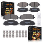 8pcs Brake Pads Set for Volkswagen Routan (2012–2014) w/Hardware D1589