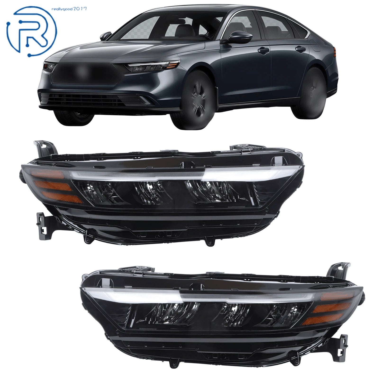 LED Headlamp Assembly for Honda Accord (2023–2024) Left + Right Side
