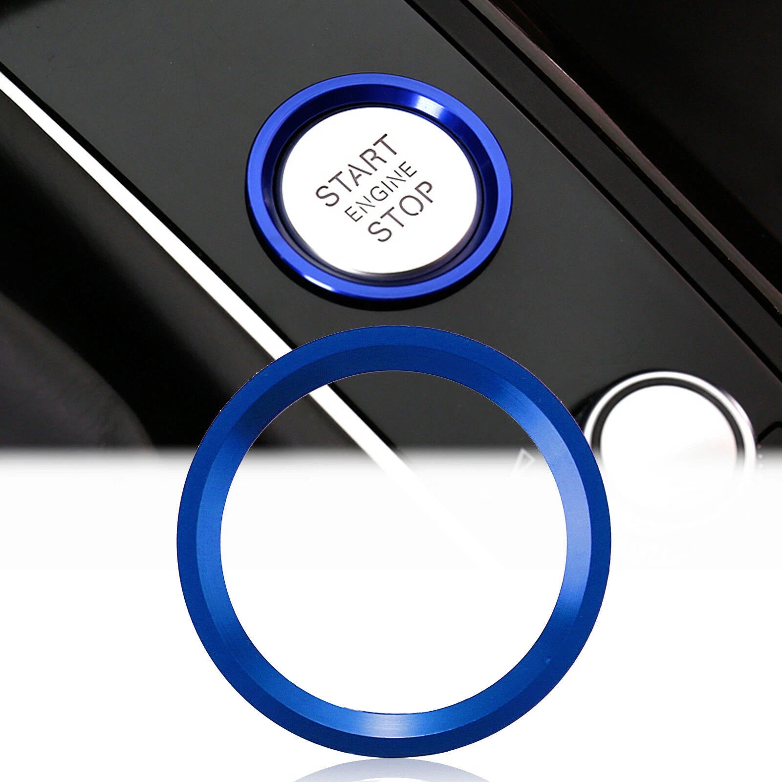 Keyless Engine Push Start Button Decoration Trim for Audi A4 A5 A7 (2010–2019)