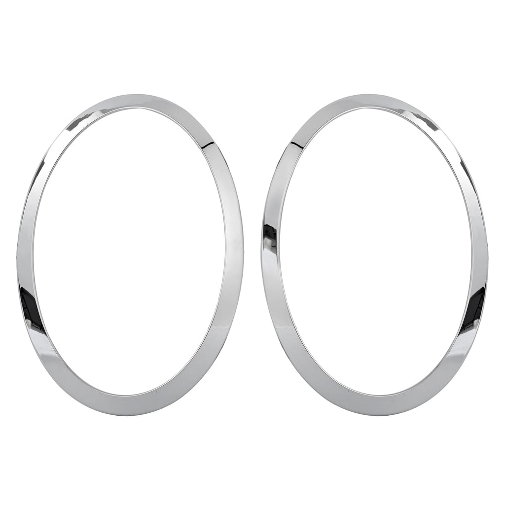 Black/Chrome Headlight Ring Bezel Trim for Mini Cooper S F55 F56 F57 (2014–2021)