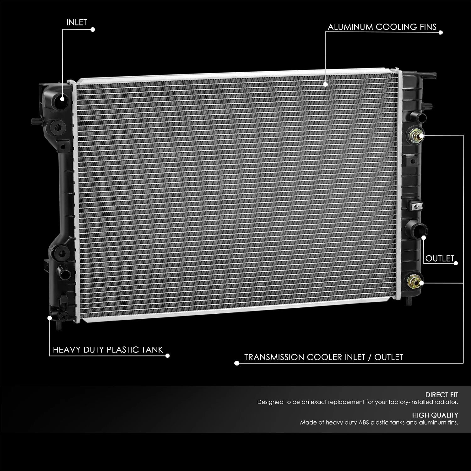 Aluminum Radiator for Cadillac Catera (2000–2001) DPI2595