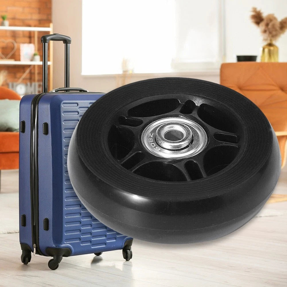 Trolley Wheel Kit 64mm x 24mm with Screws & Spacers for