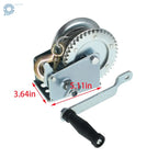 Hand Winch for Boat (1500lbs, Two-Way Adjustable, 10m Cable)