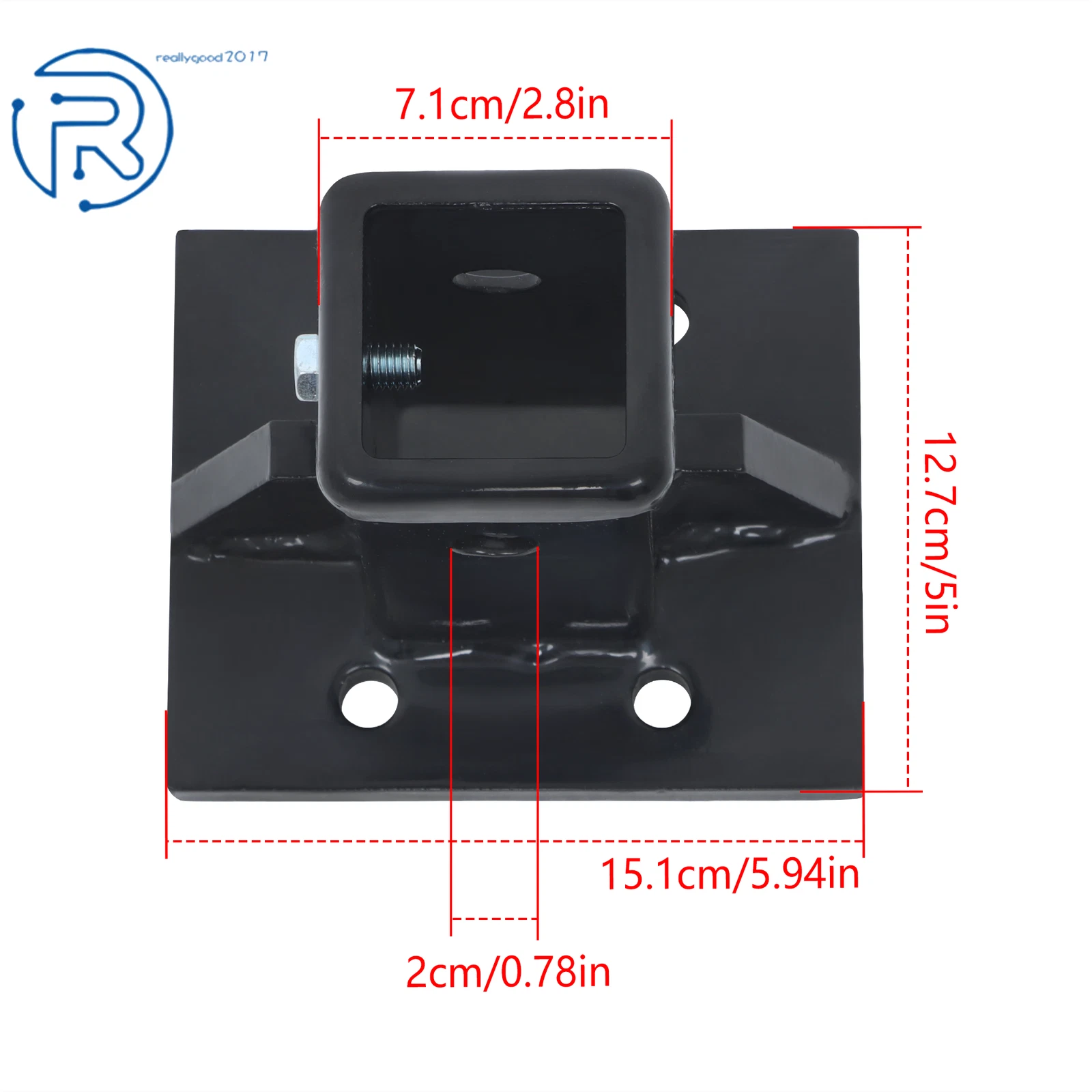 Trailer Hitch Receiver for Wall Mount (20000 lb, 2 Inch Opening)