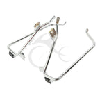 Chrome/Black Saddlebag Support Bracket for Harley Touring Road Glide (2009–2013)