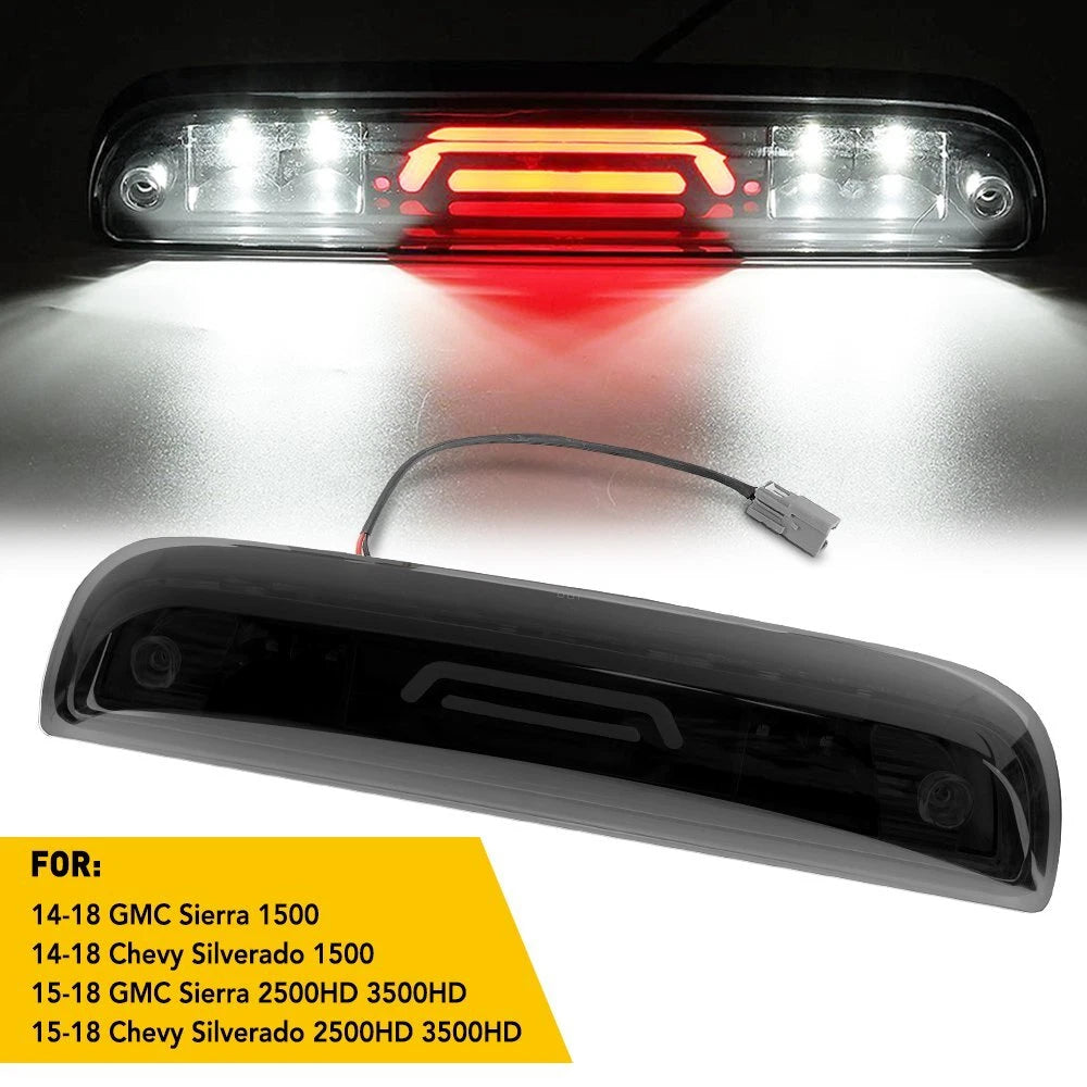 LED Third Brake Light for Silverado Sierra 1500 2500 3500 HD (2014–2018)