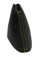 Leather Automatic Shift Boot Cover for Ford F150 (2015–2020) Yellow Stitch