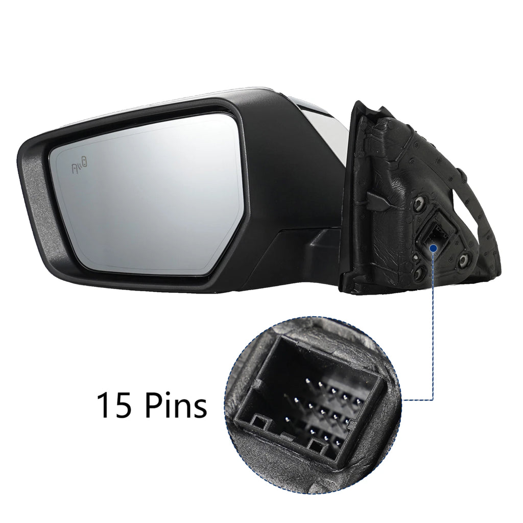 Left Side Mirror with Turn Signal & Blind Spot for Chevy Impala (2014–2020)