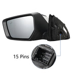Left Side Mirror with Turn Signal & Blind Spot for Chevy Impala (2014–2020)