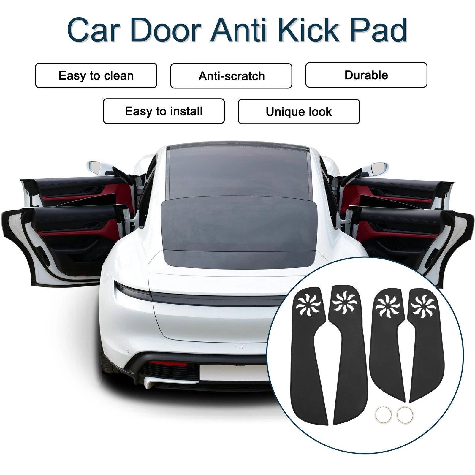 Set of 1 Car Door Anti Kick Pad Sticker Protector for Volkswagen Jetta (2013–2015)