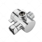 3-Way T-Adapter Valve for Toilet Bidet Shower Head (1/2 in)