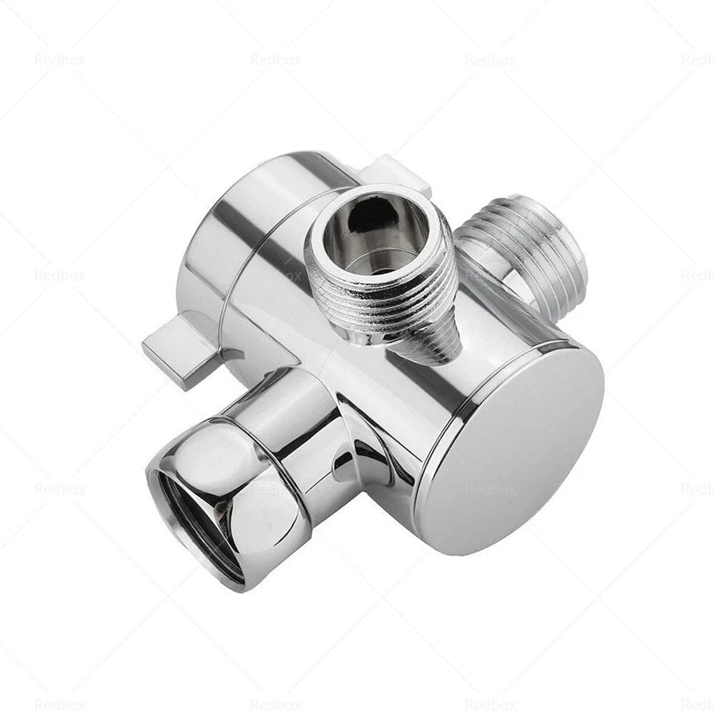 3-Way T-Adapter Valve for Toilet Bidet Shower Head (1/2 in)