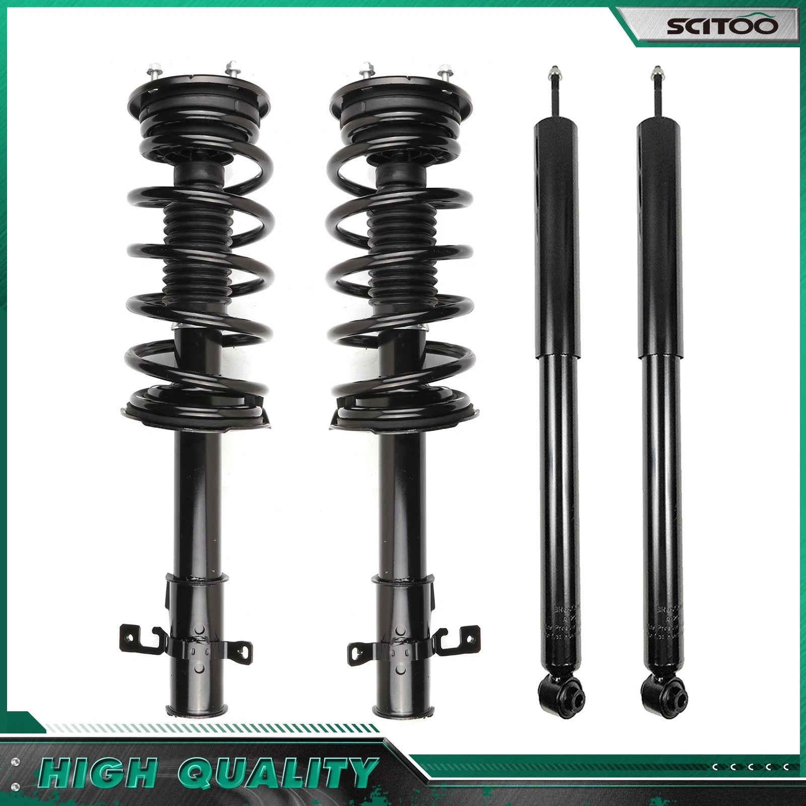 Front Rear Shock Struts Spring Assembly for Ford Edge Lincoln MKX (2007–2010)