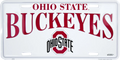 Ohio State Buckeyes License Plate Metal Tag 6 x 12
