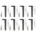 Set of 8 NGK Iridium IX Spark Plugs & Denso Coil Boots for Mustang Navigator (V8)