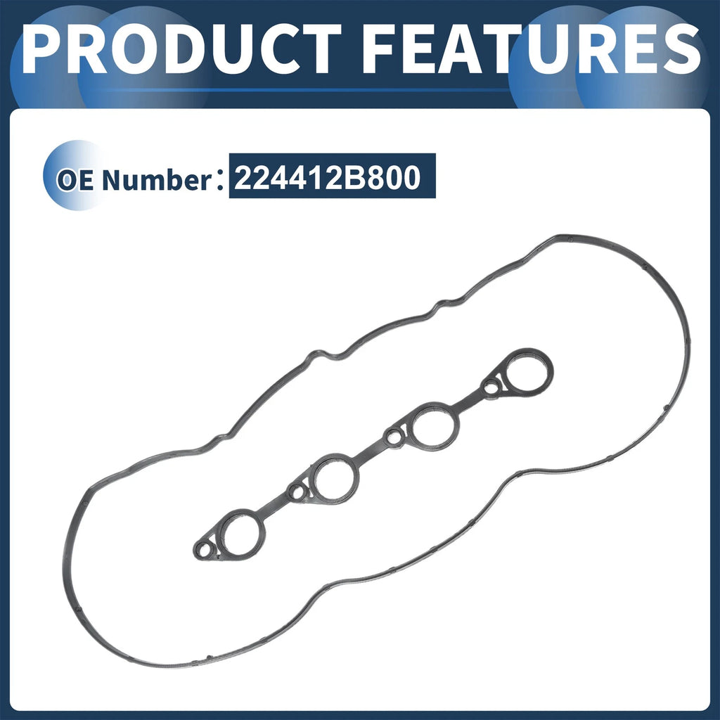 Valve Cover Gasket No. 224412B800 for Hyundai Accent Elantra Kia Rio Soul (2000–2023)
