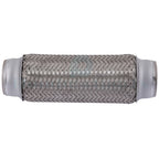 1.75" x 8" OAL Chrome Stainless Steel Flex Pipe Coupling for Universal