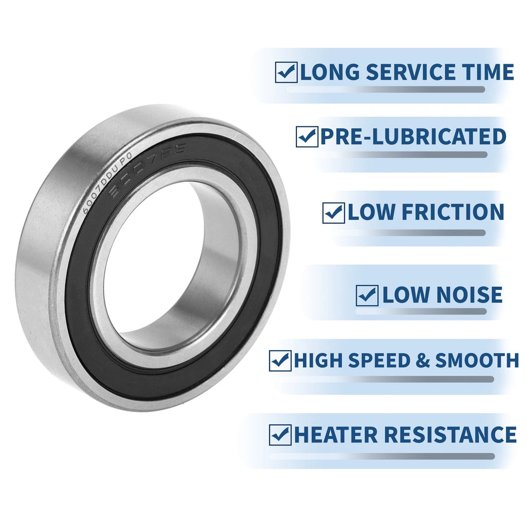 1 Pc 6007DDU Deep Groove Ball Bearing for Scooter Skateboard Wheel (P0)