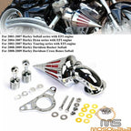 Chrome Spike Air Cleaner Intake Filter for Harley Softail Road King