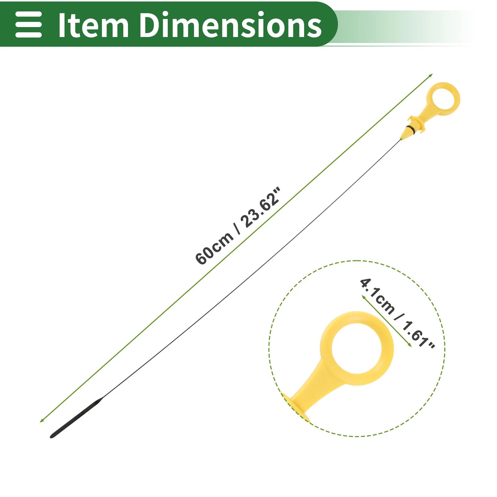 Engine Oil Dipstick No. 06K115611E for Volkswagen Beetle 2.0L L4 (2012–2013)