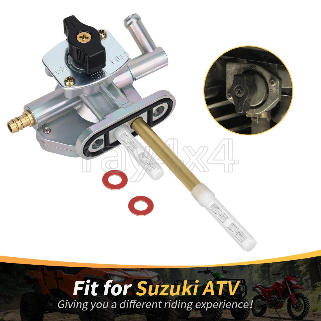 Cock Assy Fuel for Suzuki QuadSport Z 250 (2004–2008) 44300-21G01-000