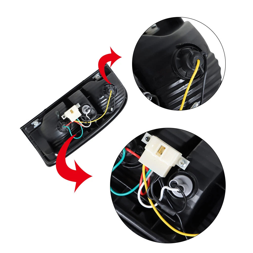 Set of 2 Rear Tail Light Assemblies for Toyota Tacoma (2001â2004)