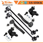 Set of 6 Front Lower Ball Joints Sway Bar Tie Rod for Toyota Prius (2004–2009)