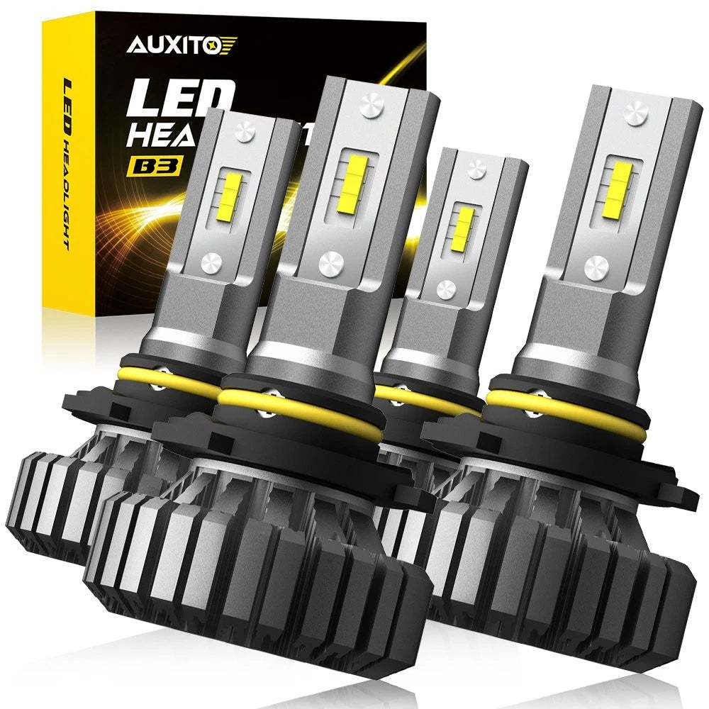 Set of 4 AUXITO 9005 9006 LED Headlight Bulbs 6500K for High Low Beam