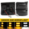 Smoked LED Side Mirror Lights for Ford F250 F350 F450 (2017–2022)