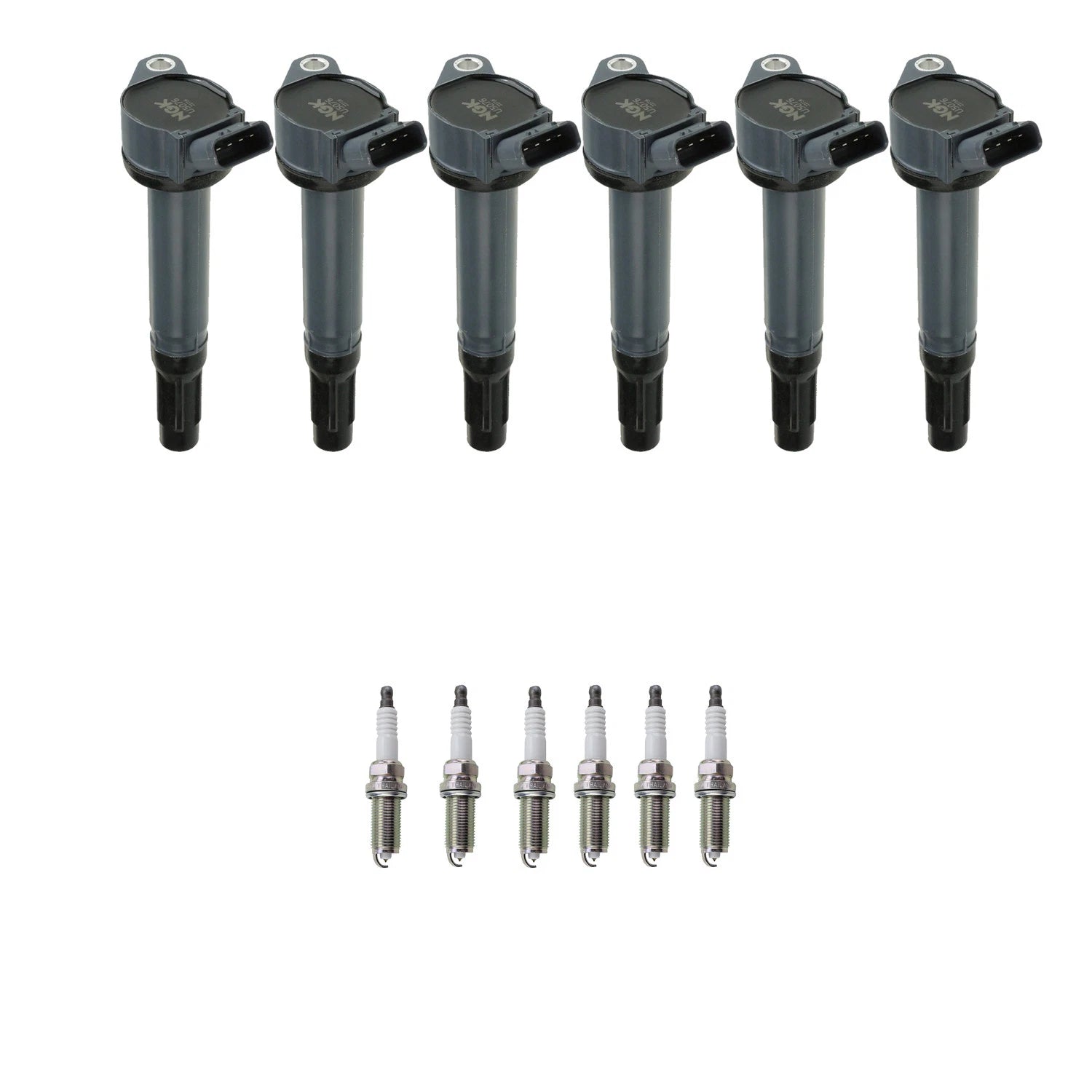 Set of 6 NGK Ignition Coils & Platinum Spark Plugs for Avalon Camry ES350 (2007–2017)