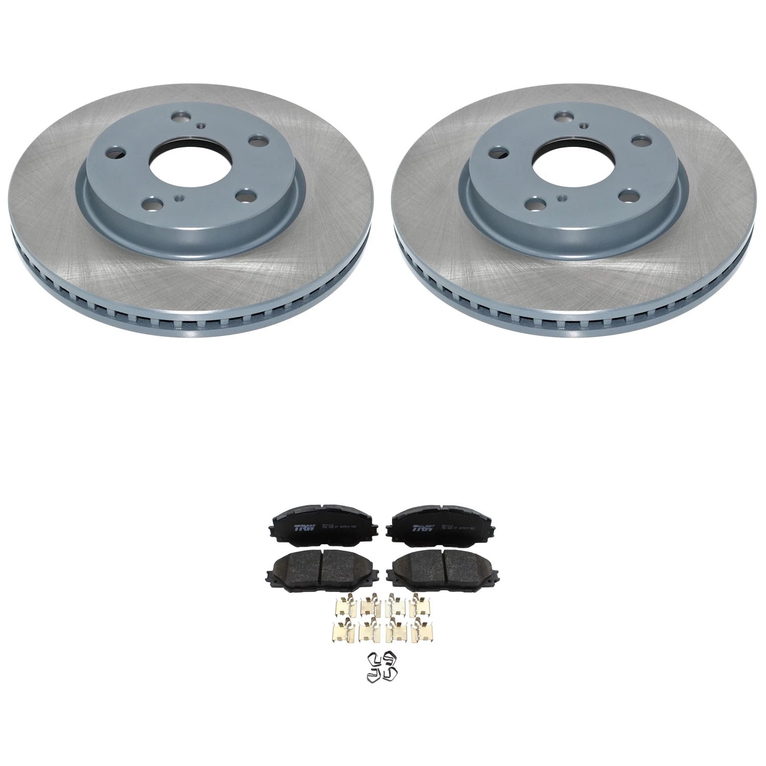 DuraGo Front Rotor & TRW Pro Ceramic Disc Brake Pad Kit for HS250h xB Prius V RAV4 (2010–2018)
