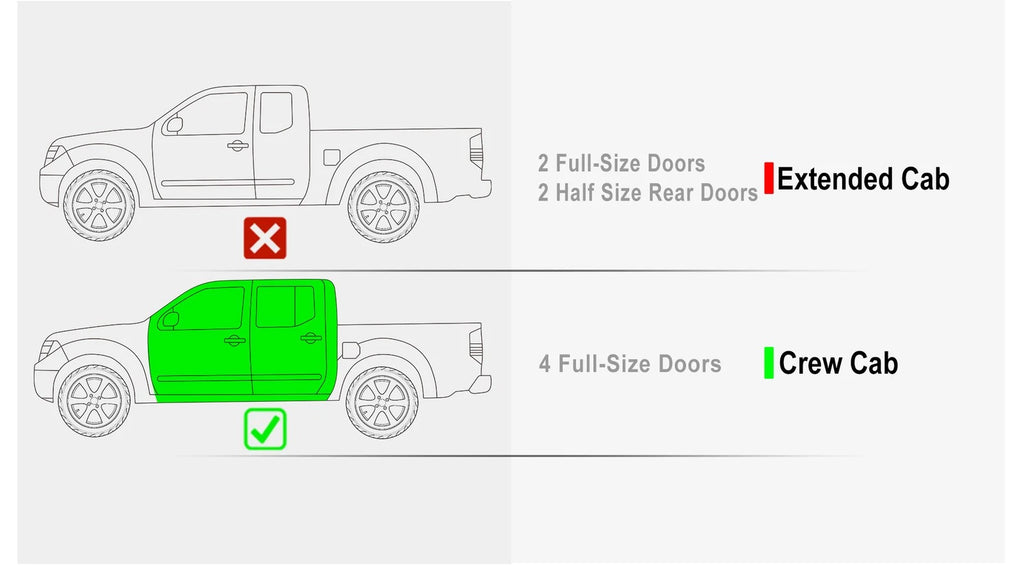 Drop Down Boards for Nissan Frontier Crew Cab (2005-2026)