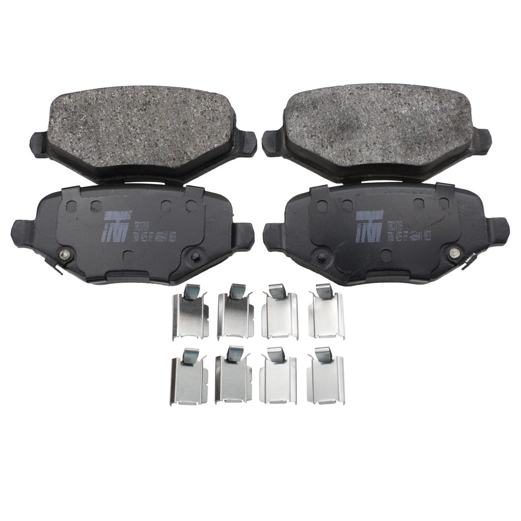 Set of 4 TRW Pro Rear Ceramic Brake Pads for Chrysler Dodge Journey Ram C/V VW Routan (2009–2020)