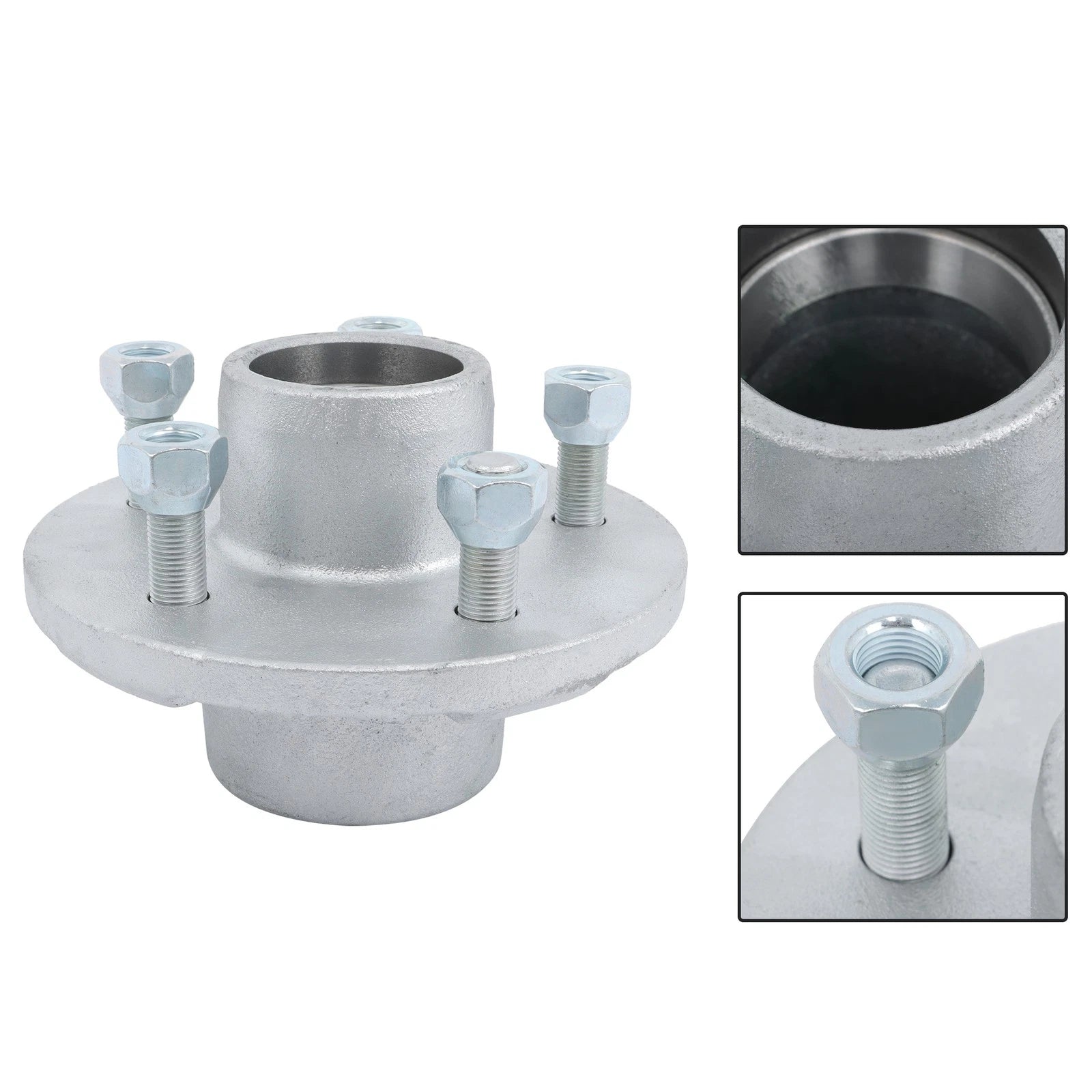 5 Lug Galvanized Fully Greased Bearings for Boat Trailer (3500 lb)