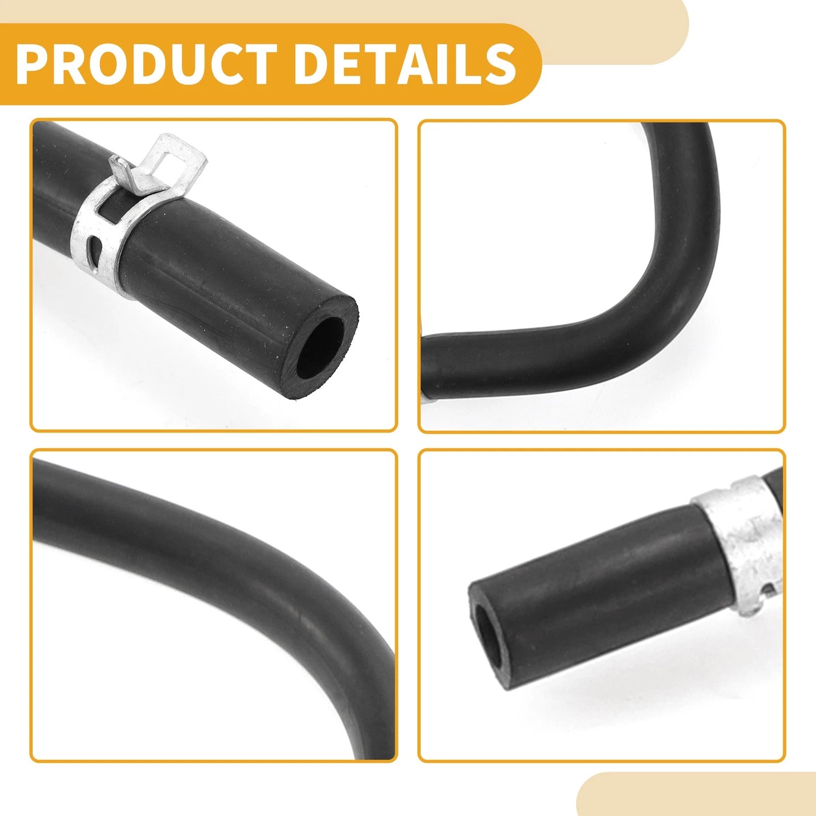 Cooler Hose for Ford Mondeo (2000–2007) No. 1S718C012DD Rubber Black