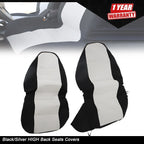 Set of 2 Car Seat Covers for Ford Ranger (1998–2003) Black/Silver High Back