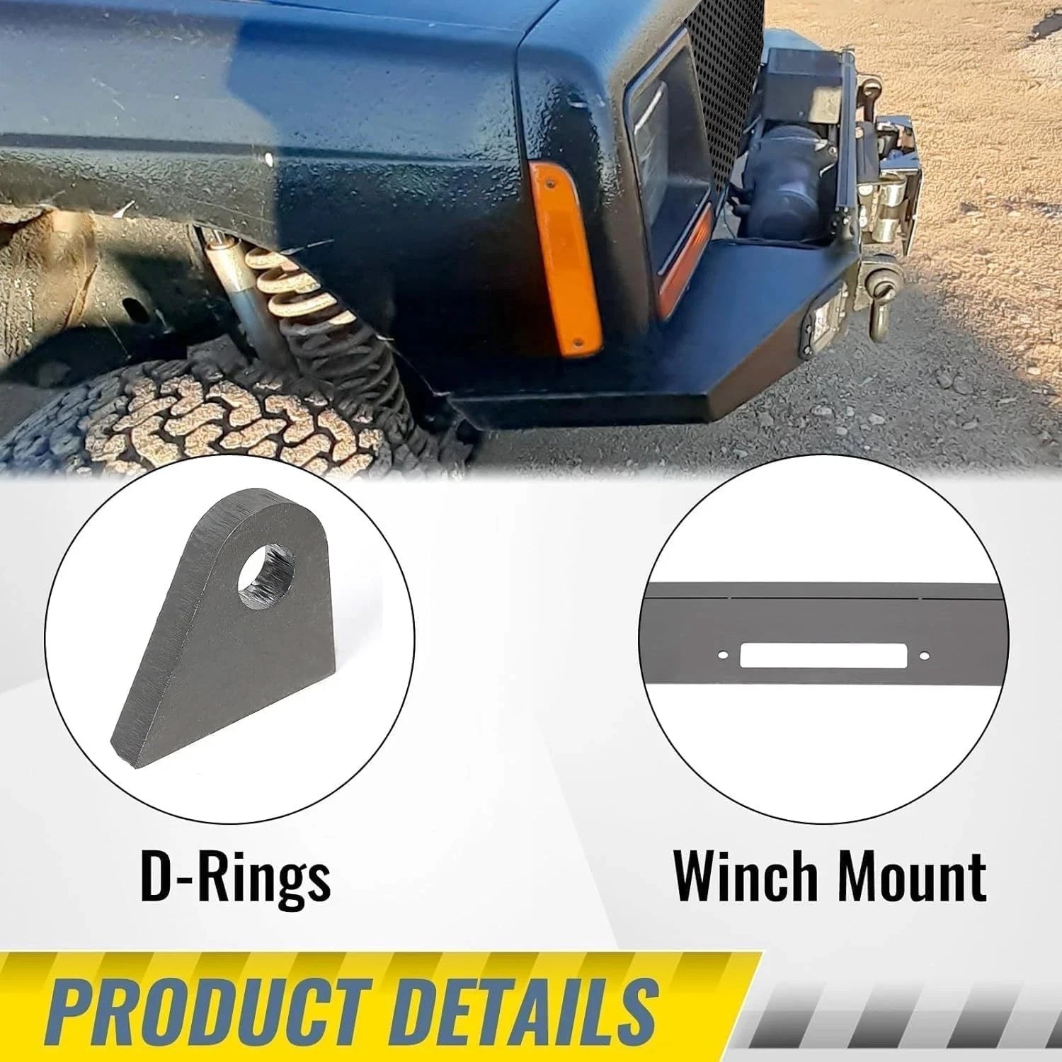Front Winch Bumper Kit for Jeep Cherokee XJ (1984–2001)