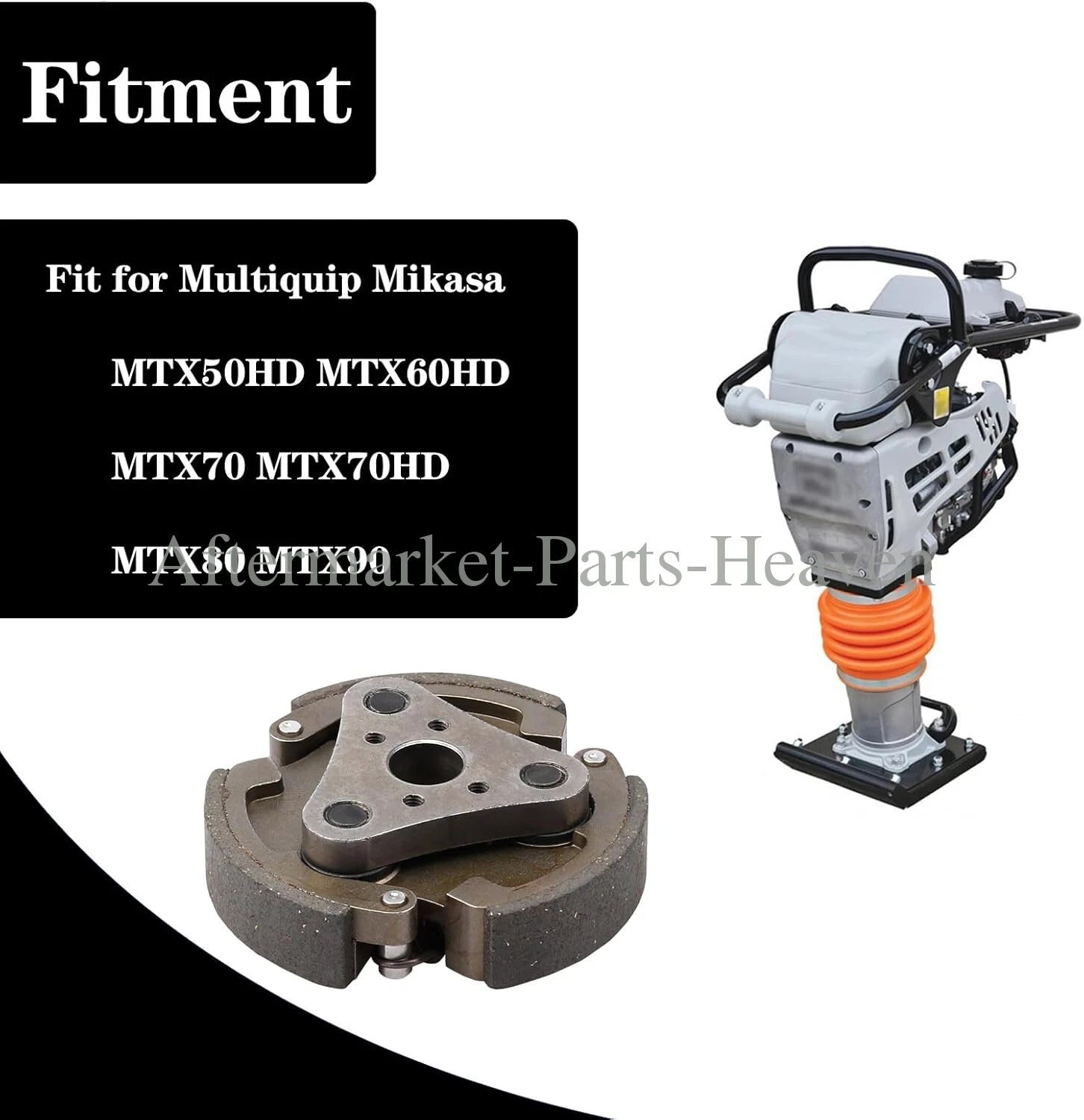 Clutch Assy for Multiquip Mikasa MTX50 MTX60 MTX70 MTX80 MTX90 (N/A) 366348550