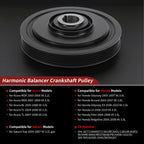 Harmonic Balancer Crankshaft Pulley for Acura MDX, Honda, Saturn (No.594267)