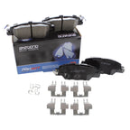 Set of 4 Akebono ProACT Rear Ceramic Brake Pads with Hardware for Mazda CX-5 (2016–2020)