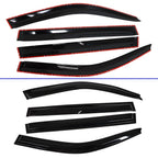 Set of 4 Smoke Tint Window Visors for Toyota Highlander (2001–2007)
