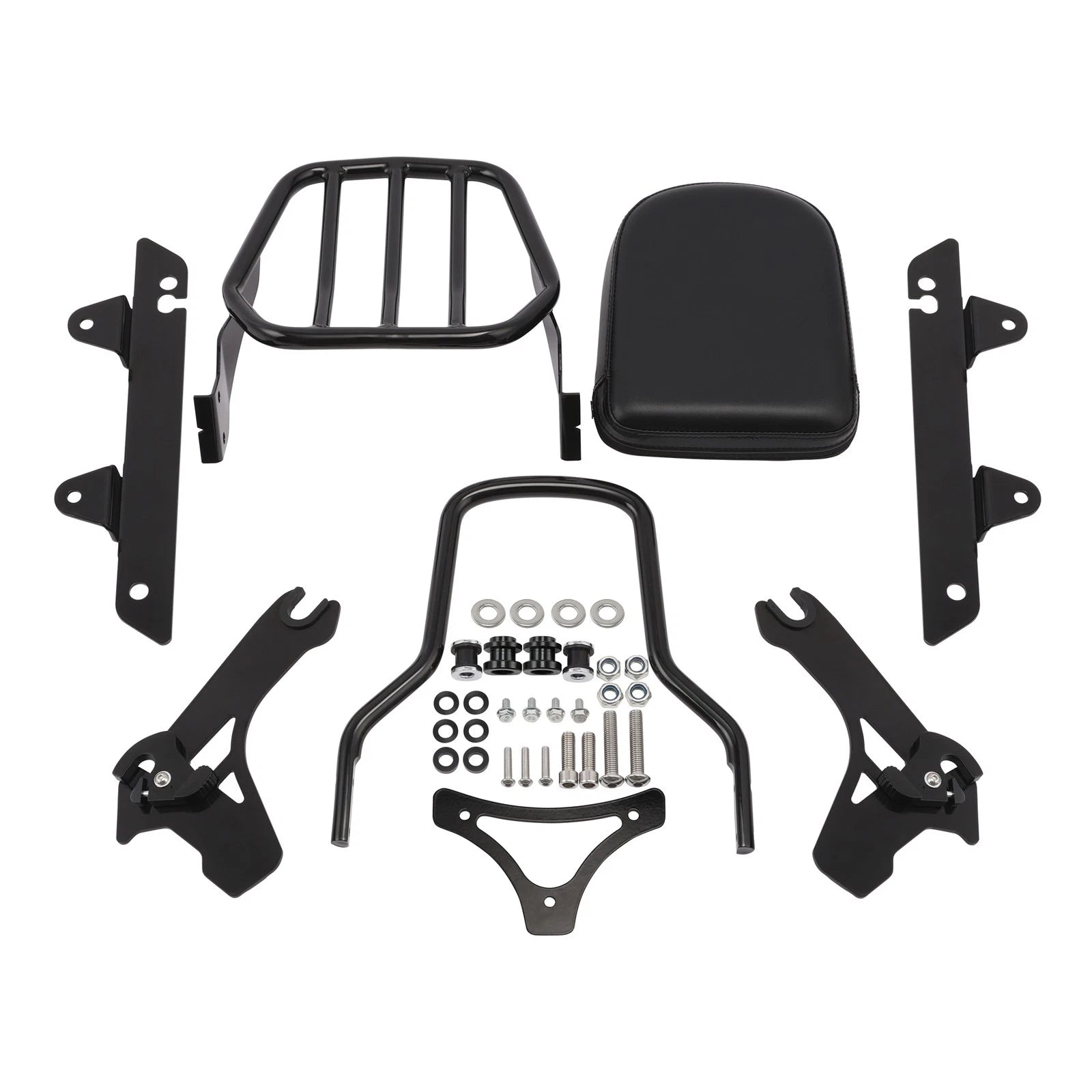 Sissy Bar Backrest Luggage Rack for Harley Street Bob Low Rider Wide Glide (2018–2023)