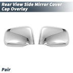 2X Rearview Mirror Cover Overlay Chrome for Honda CR-V (1992–2001)