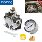 Carburetor Fuel Pressure Regulator Gauge for Holley (2 Port, 4.5 to 9 PSI)