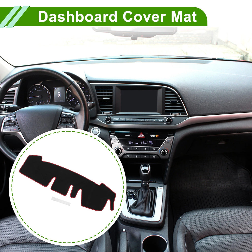 Dashboard Cover for Honda N-ONE (2020–2024) Black Red Anti-Slip