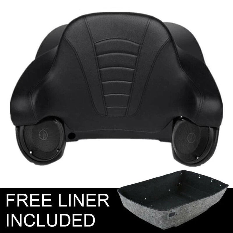 King Trunk Speakers Backrest Pad for Harley Touring Road Street Glide (2014–2026)