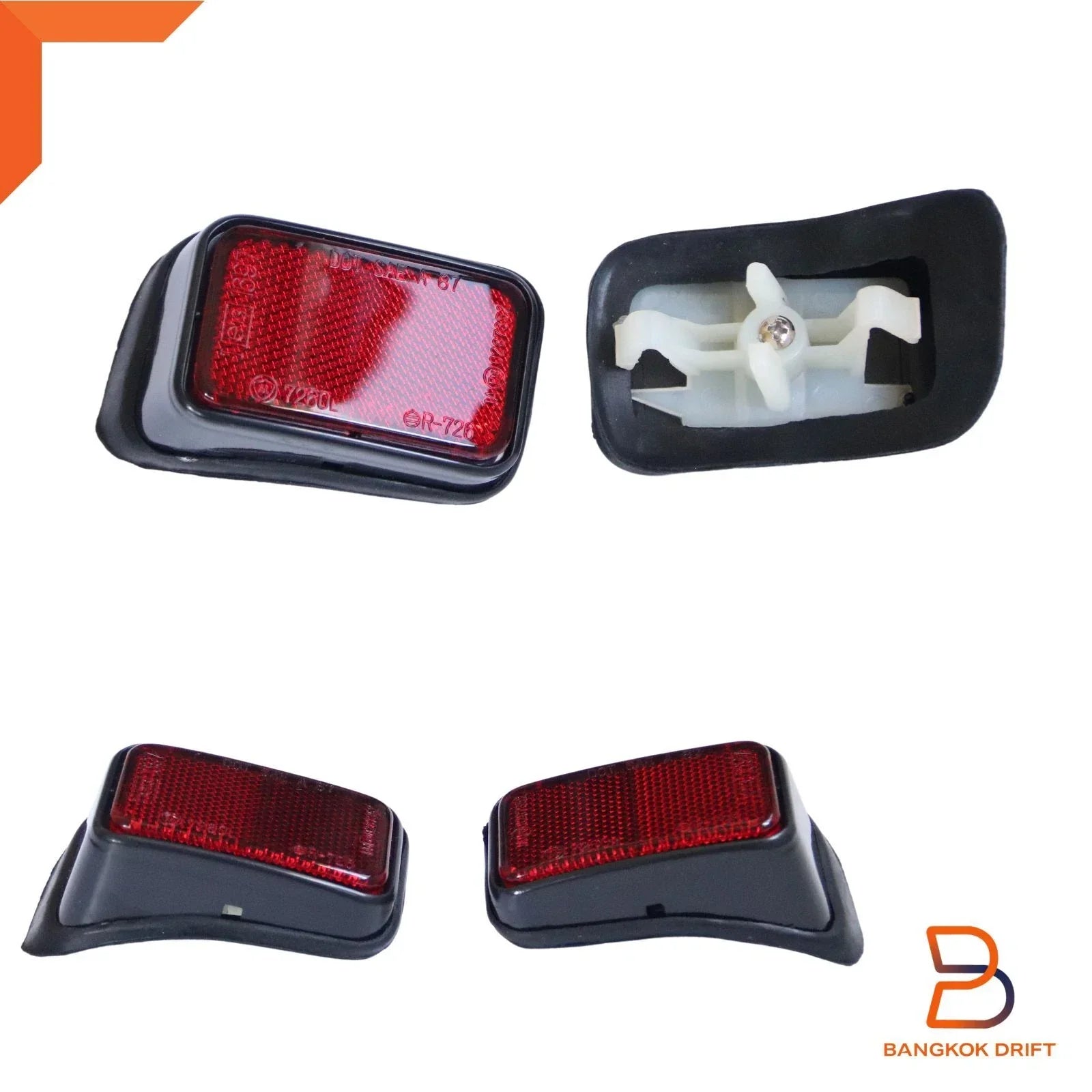 Rear Bumper Reflectors  Red for Toyota Hilux SR5 (1997-2005)