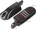 Black Rubber Foot Pegs Set for Harley Electra Glide